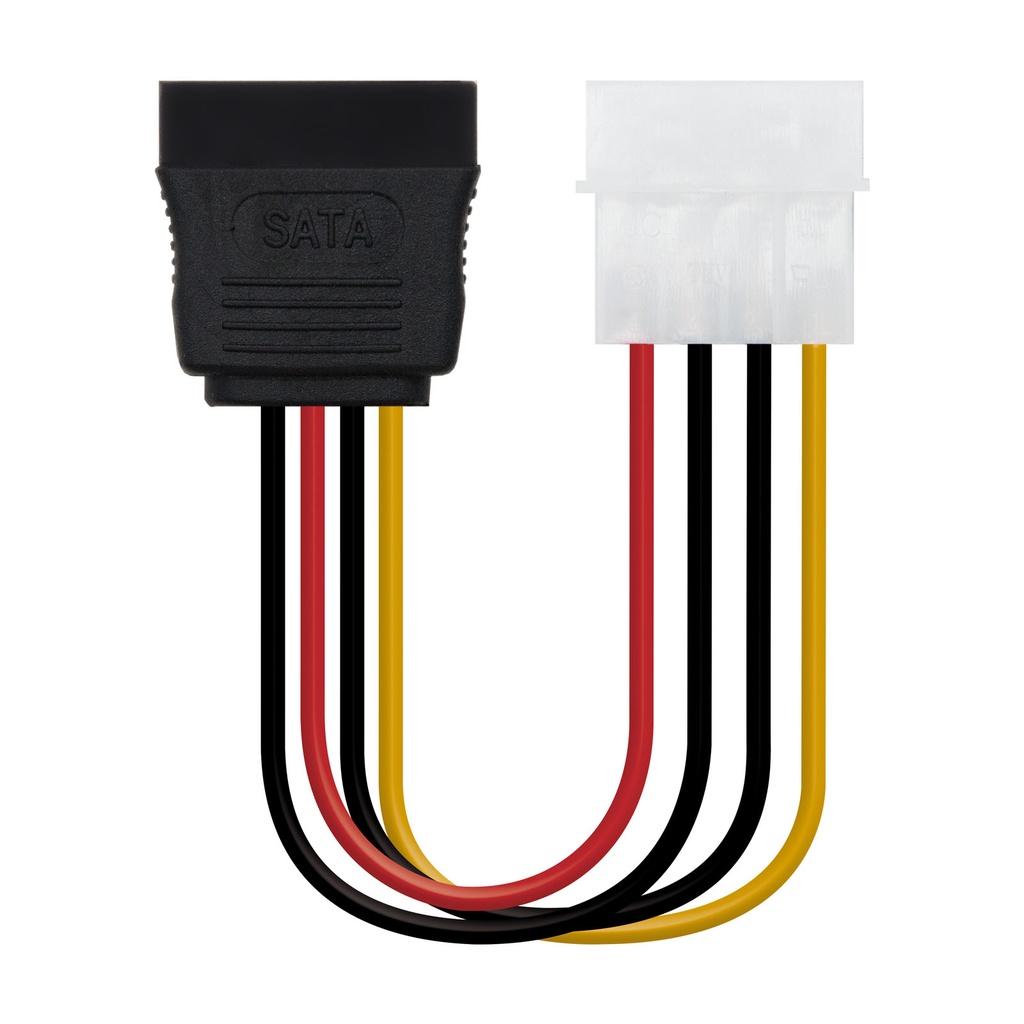 [10.19.0205-OEM] CABLE SATA ALIMENTACION 5.25"(MOLEX 4PIN)/M-SATA/H 16CM OEM