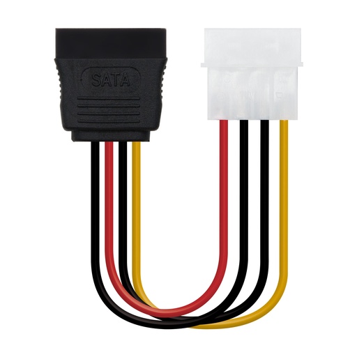 [10.19.0205-OEM] CABLE SATA ALIMENTACION 5.25"(MOLEX 4PIN)/M-SATA/H 16CM OEM