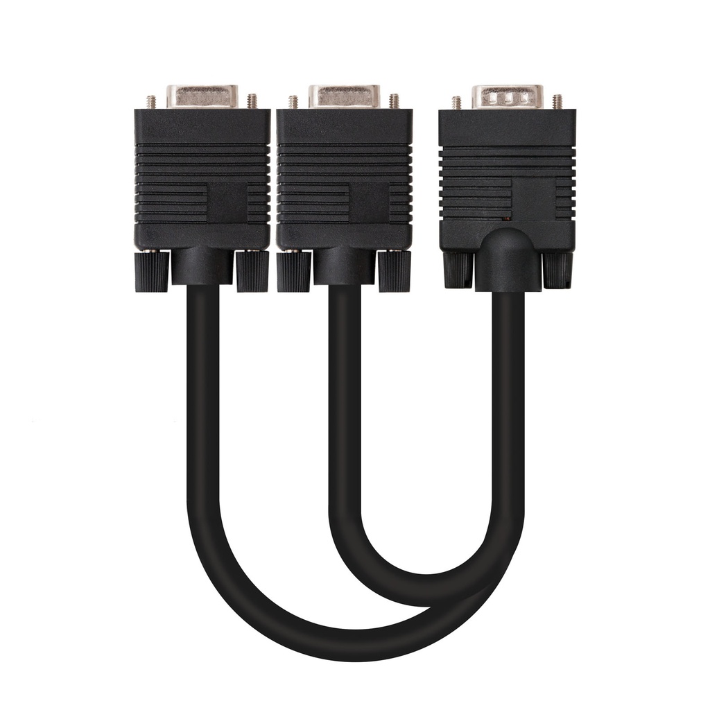 CABLE BIFURCADOR SVGA HDB15/M-2xHDB15/H 45 CM