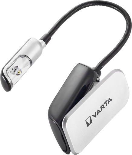 [16618 101 421] 16618 Negro, Plata Linterna de clip LED