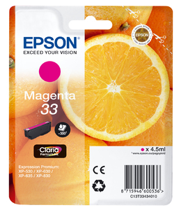 Singlepack Magenta 33 Claria Premium Ink