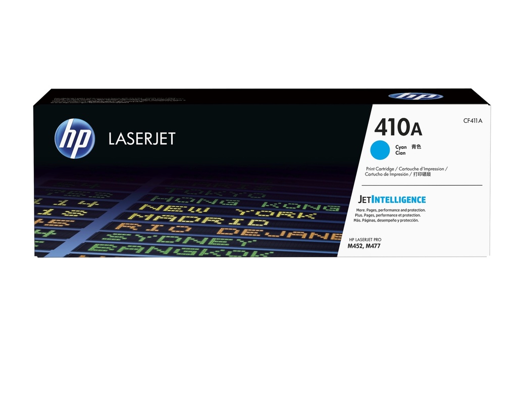 Cartucho de tóner original LaserJet 410A cian