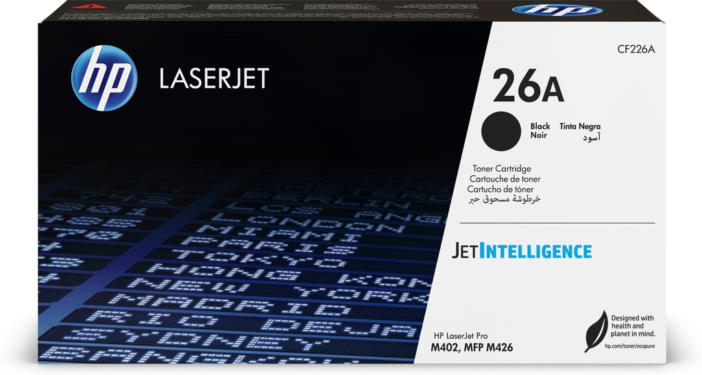 Cartucho de tóner original LaserJet 26A negro