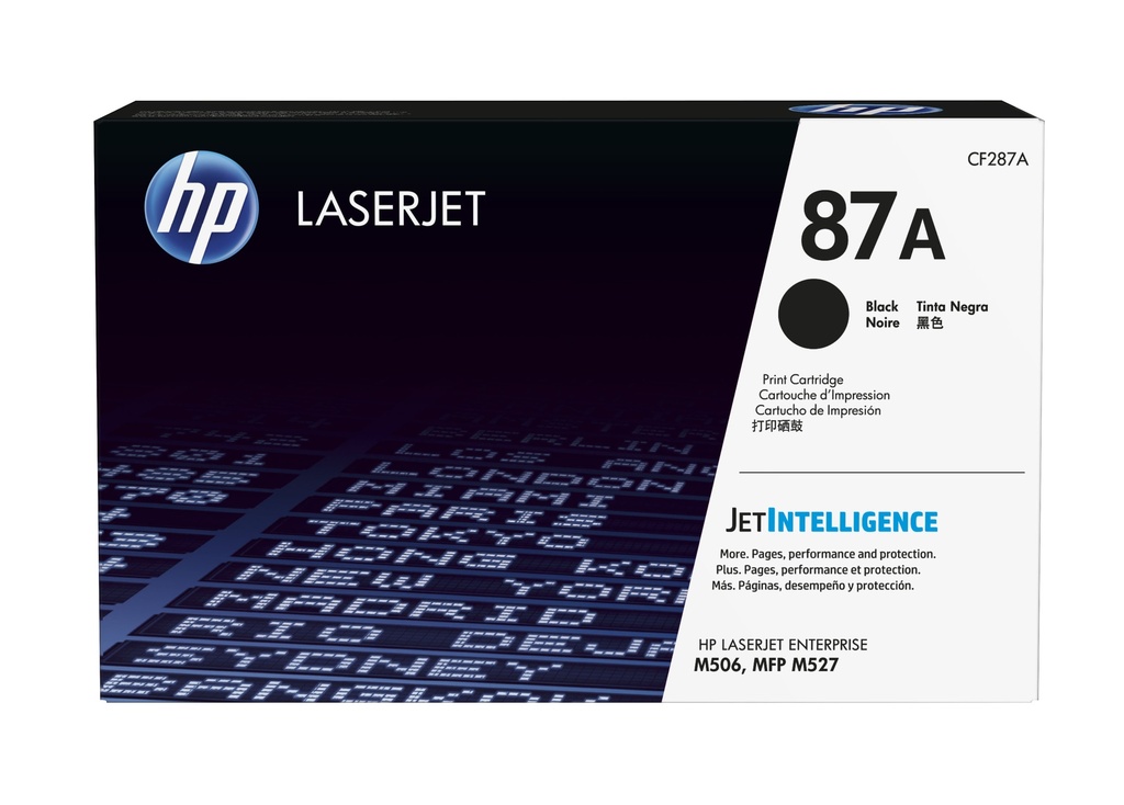 Cartucho de tóner original LaserJet 87A negro