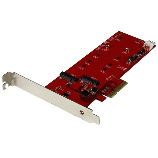 [PEX2M2] Tarjeta Controladora M.2 PCI Express para 2 SSD