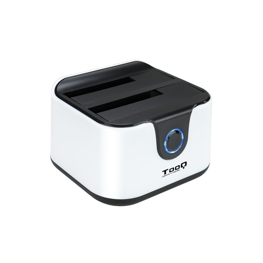 [TQDS-802BW] DOCK STATION SATA 2.5/3.5 A USB 3.0 CLONE OTB NEGRO-BLANCO
