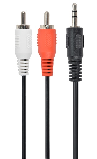 [CCA-458-5M] 5m, 3.5mm/2xRCA, M/M cable de audio 3,5mm Negro, Rojo, Blanco