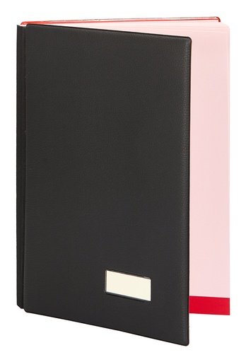 [87401] 87401 carpeta Imitación piel Negro Folio