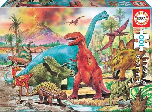 Puzzle 100 piezas Dinosaurios