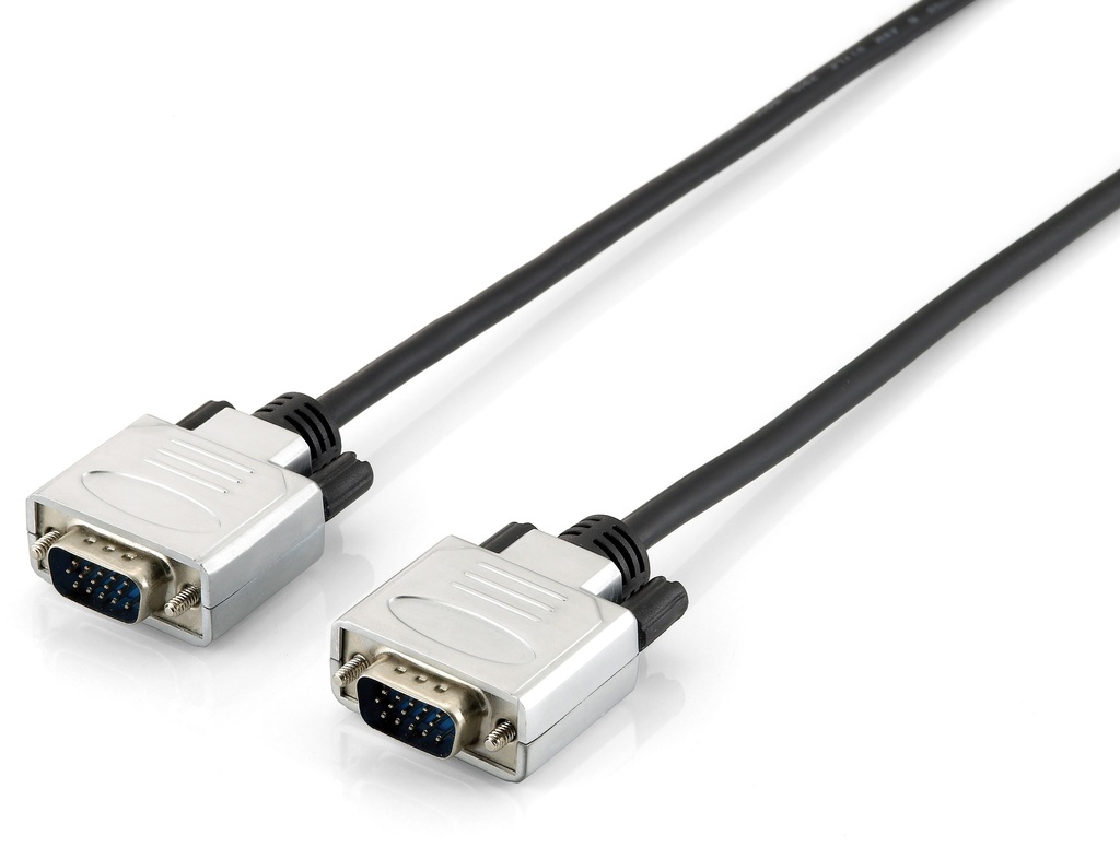 118865 cable VGA 15 m VGA (D-Sub) Negro, Plata