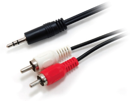 [14709207] 14709207 cable de audio 2,5 m 3,5mm 2 x RCA Negro