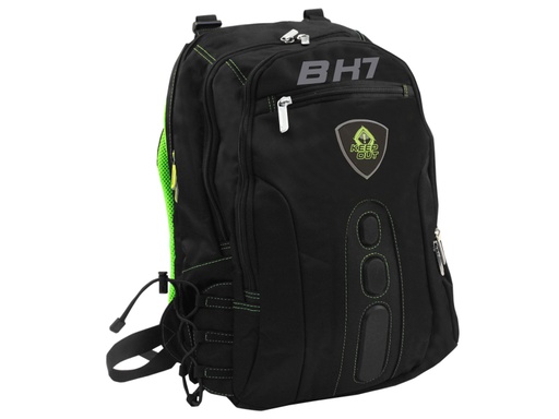 [BK7G] BK7G mochila Negro, Verde Nylon