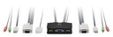 KVM de 2 puertos, VGA, USB, Audio