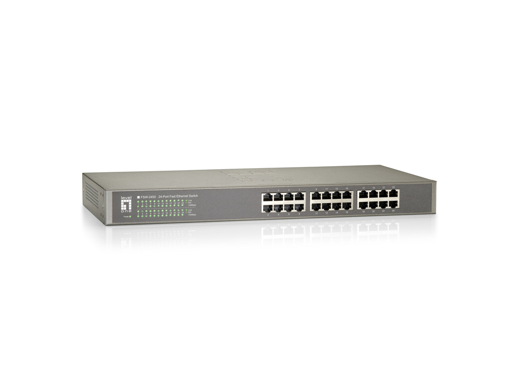 FSW-2450 switch No administrado Fast Ethernet (10/100) Negro