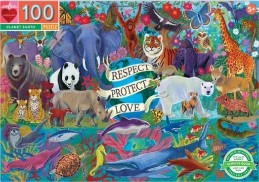 PUZLE 100 PIEZAS PLANETA TIERRA EEBOO