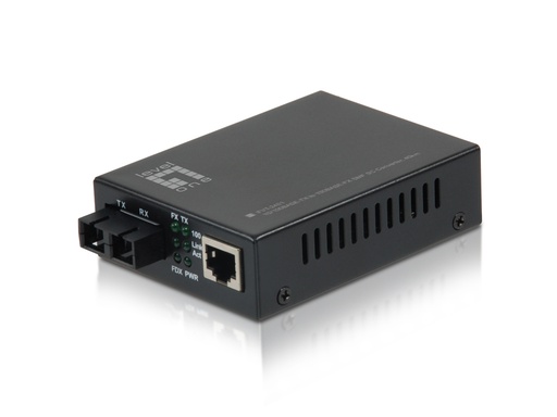 [FVT-2401] FVT-2401 convertidor de medio 100 Mbit/s 1310 nm Monomodo Negro