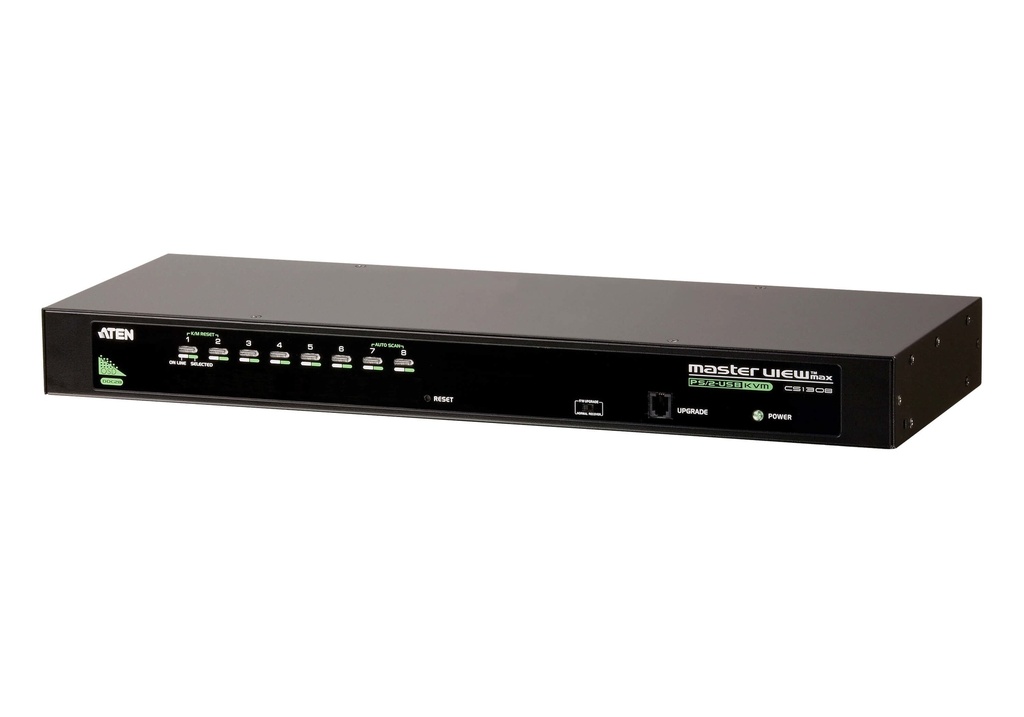 CS1308 interruptor KVM Montaje en rack Negro
