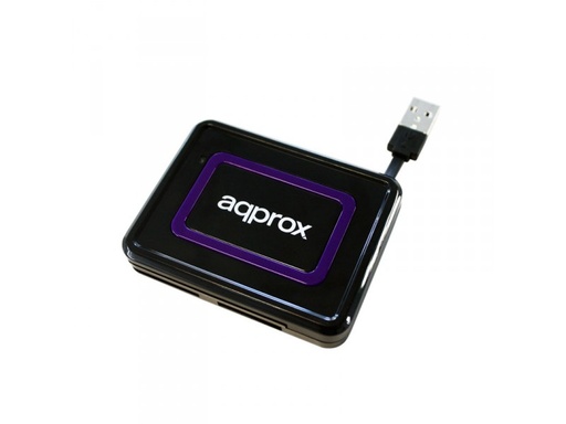 [APPCRDNIB] appCRDNIB lector de tarjeta USB 2.0 Negro, Púrpura