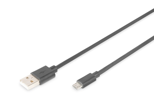 [AK-300110-018-S] Cable de conexión USB-A - Micro-B, 1,8 m