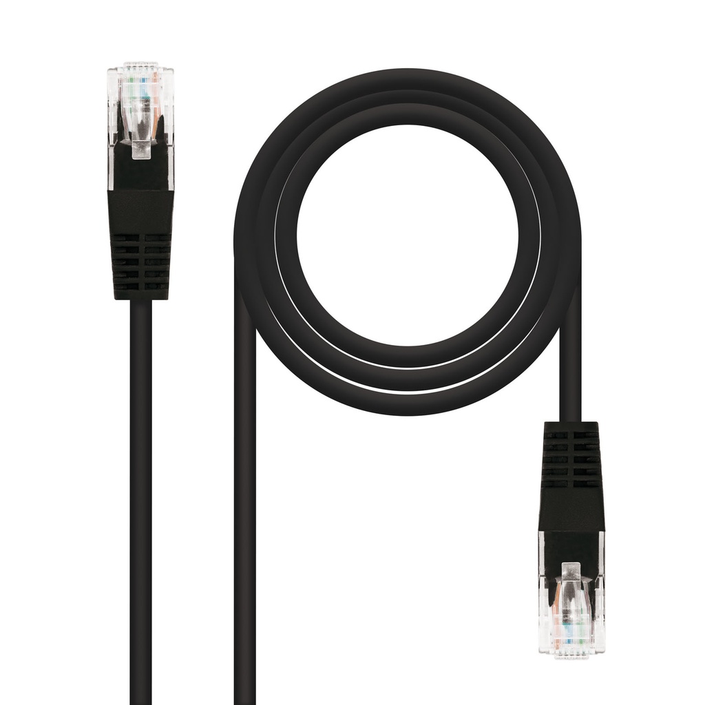 10.20.0101-BK cable de red Negro 1 m Cat5e U/UTP (UTP)