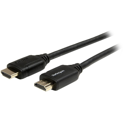 [HDMM2MP] Cable de 2m HDMI 2.0 Certificado Premium con Ethernet - HDMI de Alta Velocidad Ultra HD de 4K a 60Hz HDR10 - para Monitores o TV UHD