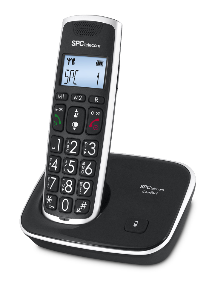 Comfort Kaiser Teléfono Negro 7608N