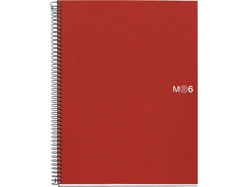 MIQ CUAD NB6 BASIC 5X5 A5 ROJO 2828