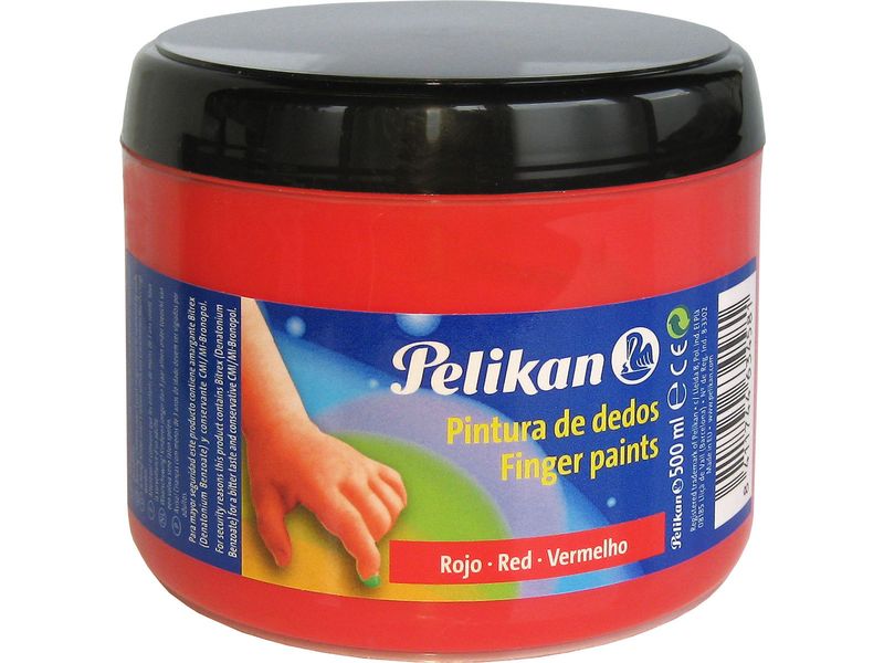 PKN PINTURA DEDOS BERMELLÓN 500ML. 63458