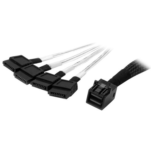 [SAS43SAT1M] Cable Mini SAS Interno a SATA de 1m - Cable SFF-8643 a 4x SATA