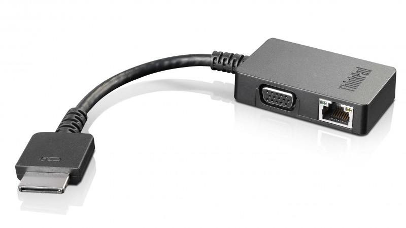 4X90J31060 cable gender changer OneLink+ VGA/RJ45 Negro