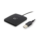 EW1052 lector de tarjeta inteligente USB USB 2.0 Negro