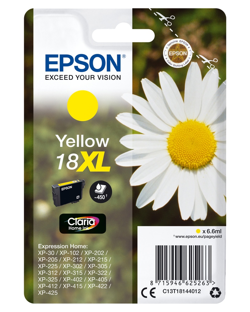 Daisy Cartucho 18XL amarillo
