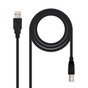 10.01.0102-BK cable USB USB 2.0 1 m USB A USB B Negro