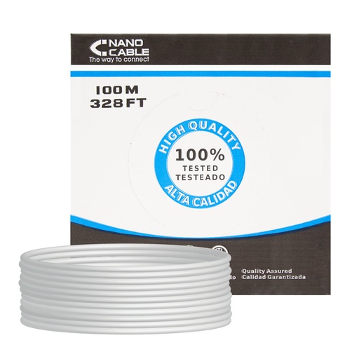 [10.20.0902] CABLE RED RJ45 CAT.6 FTP RIGIDO AWG24, 100 M