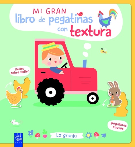 Mi gran libro de pegatinas con textura. La granja