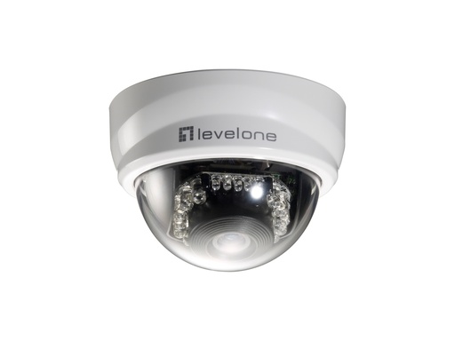 [FCS-3101] Cámara de red domo fijas, 2-Megapixel, 802.3af PoE, día/noche, indicadores LED IR