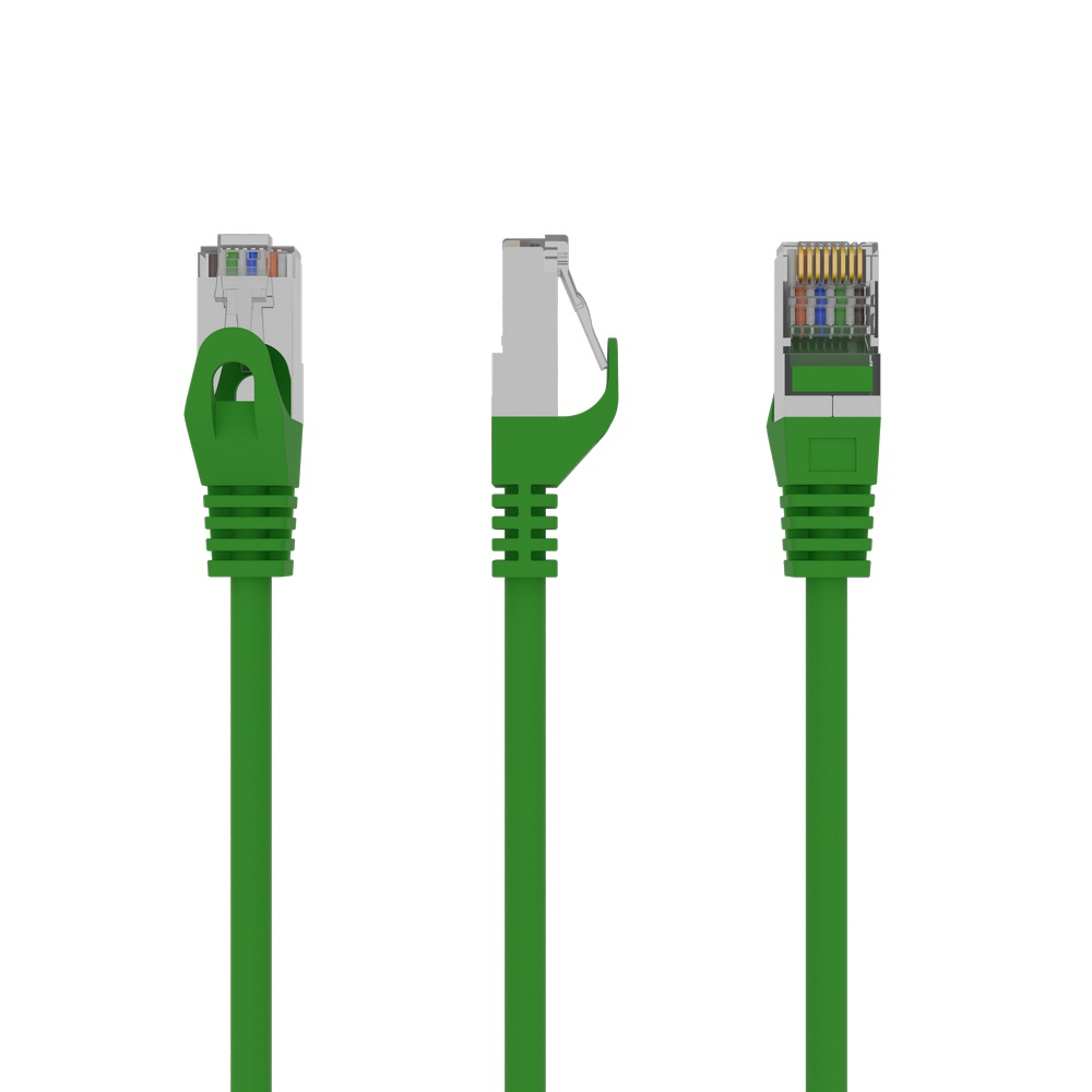 1m CAT6 cable de red Verde F/FTP (FFTP)