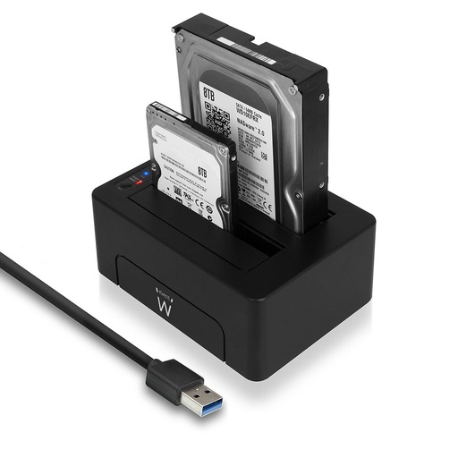 [EW7014] EW7014 base de conexión para disco duro USB 3.2 Gen 1 (3.1 Gen 1) Type-A Negro