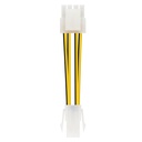 CABLE ALIM. 4PIN/H-4+4PIN/M 15CM