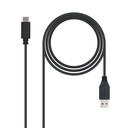 USB 3.1, 1m cable USB USB 3.2 Gen 2 (3.1 Gen 2) USB C USB A Negro