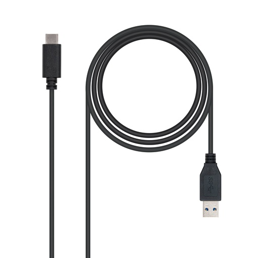 [10.01.4001] USB 3.1, 1m cable USB USB 3.2 Gen 2 (3.1 Gen 2) USB C USB A Negro