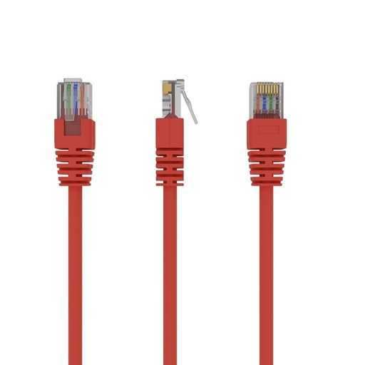 [PP12-1M/R] PP12-1M/R cable de red Rojo Cat5e U/UTP (UTP)