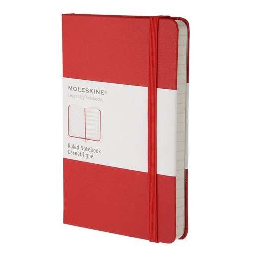 [QP060R] Classic cuaderno y block 240 hojas Rojo