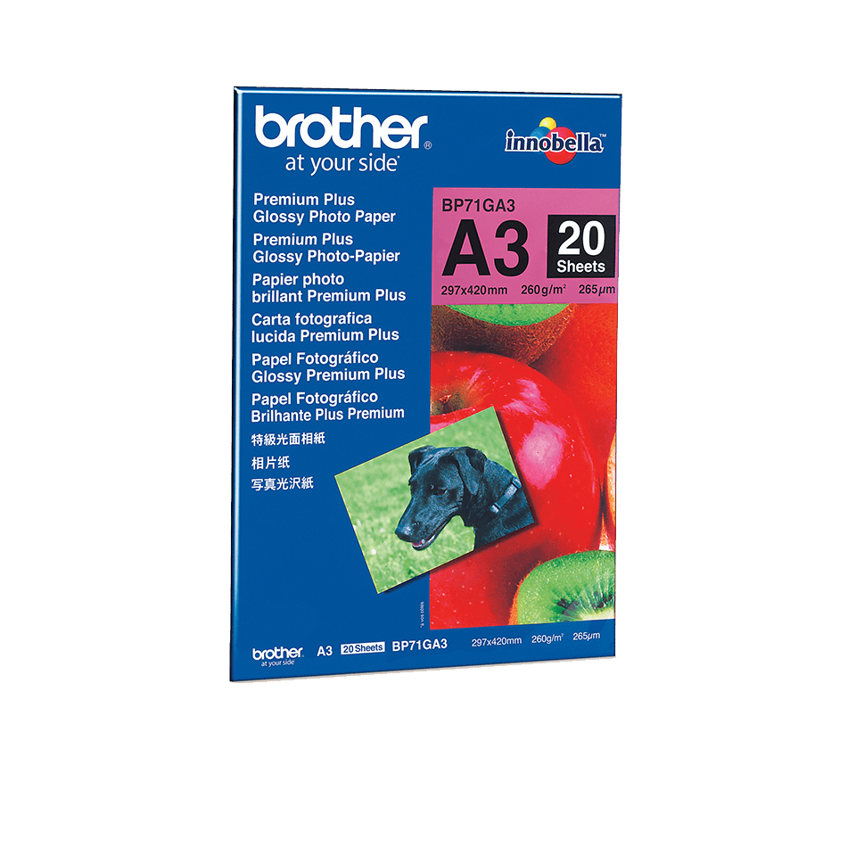 BP71GA3 papel fotográfico A3 Azul, Rojo Brillo