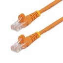 Cable de Red de 7m Naranja Cat5e Ethernet RJ45 sin Enganches