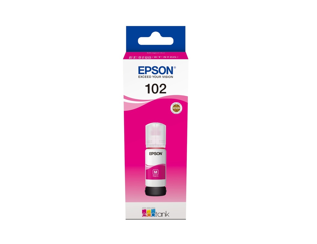102 EcoTank Magenta ink bottle