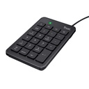 22221 teclado numérico Portátil/PC USB Negro