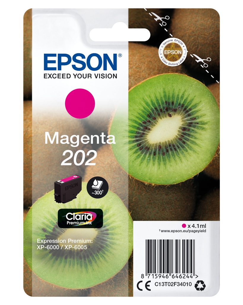 Kiwi Singlepack Magenta 202 Claria Premium Ink