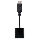 Conversor DisplayPort a sVGA, DisplayPort/M-sVGA/H, Negro, 15 cm