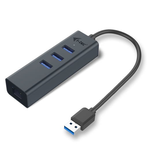 [U3METALG3HUB] Metal USB 3.0 HUB 3 Port + Gigabit Ethernet Adapter